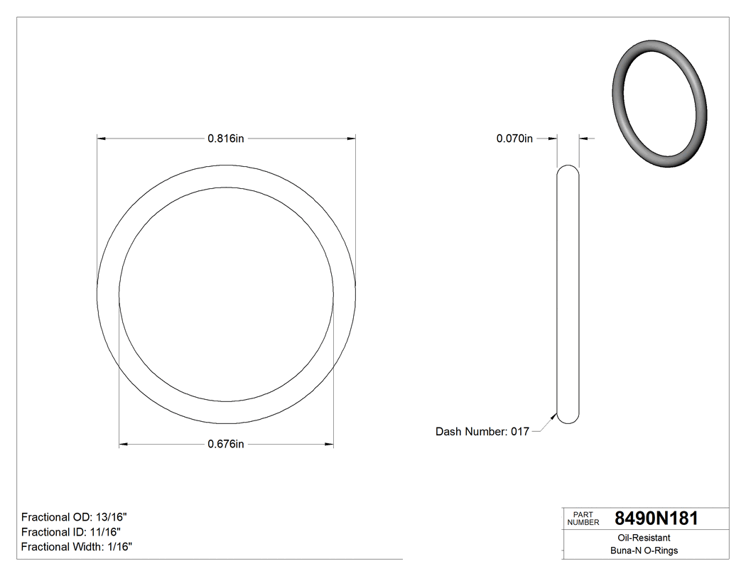 Technical drawing - 8490N18